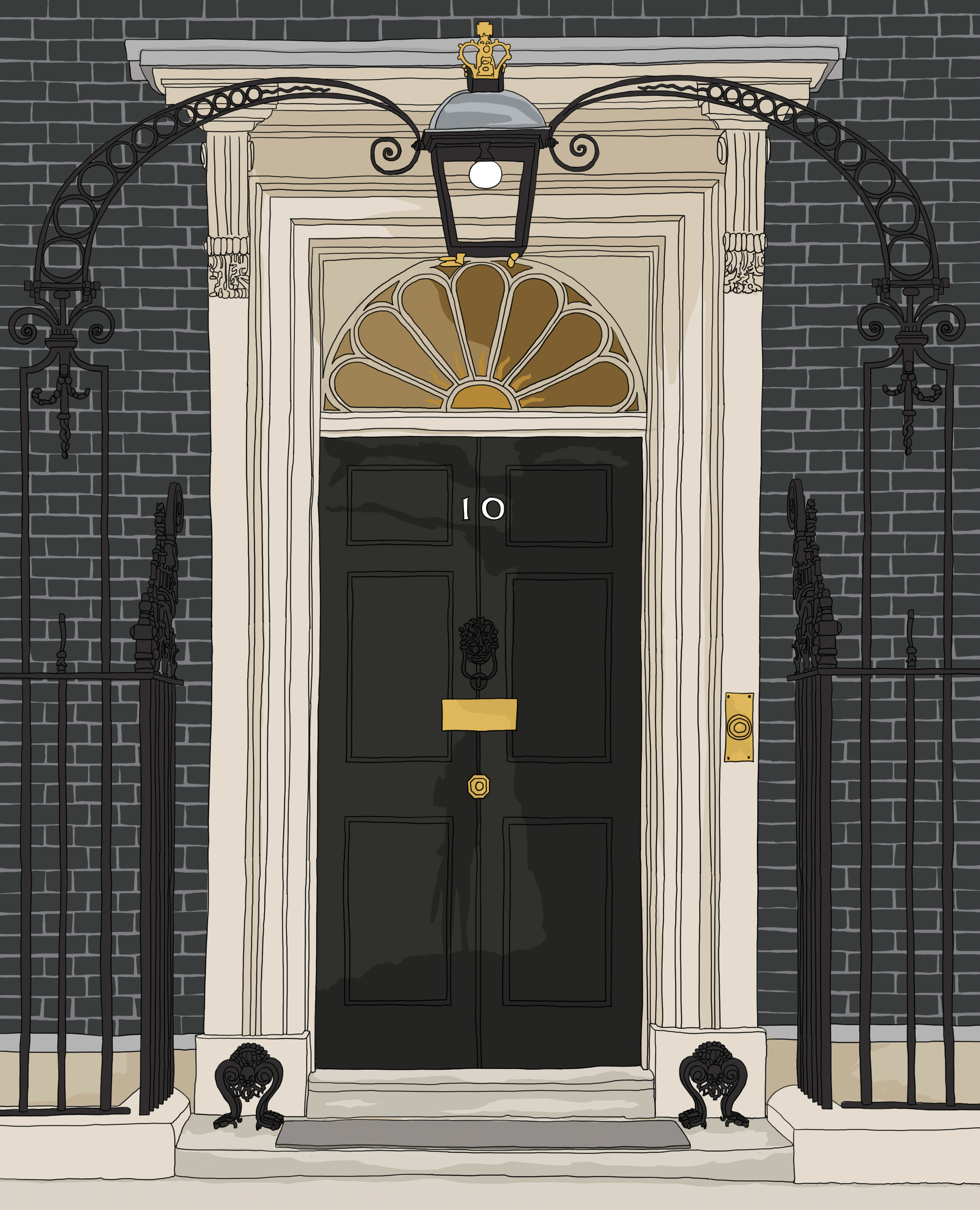 No.10 Downing Street - Claire Rollet illustrator