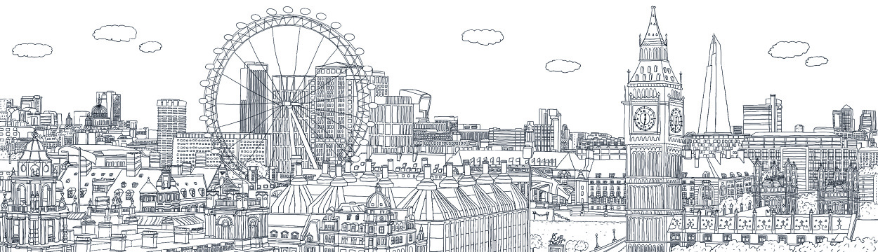 London Panorama - Claire Rollet illustrator