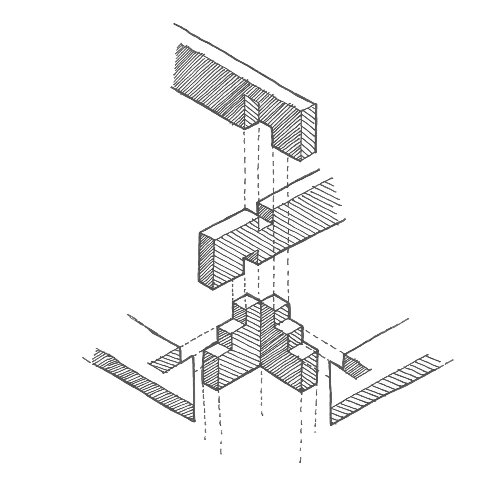 Interlocking structure atelier calitri