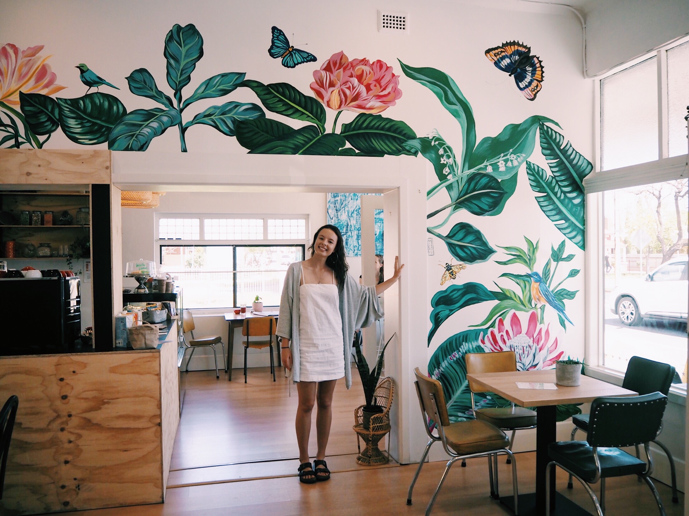Joy Of Flora Botanical Mural - Nicky Create | Mural Artist Adelaide