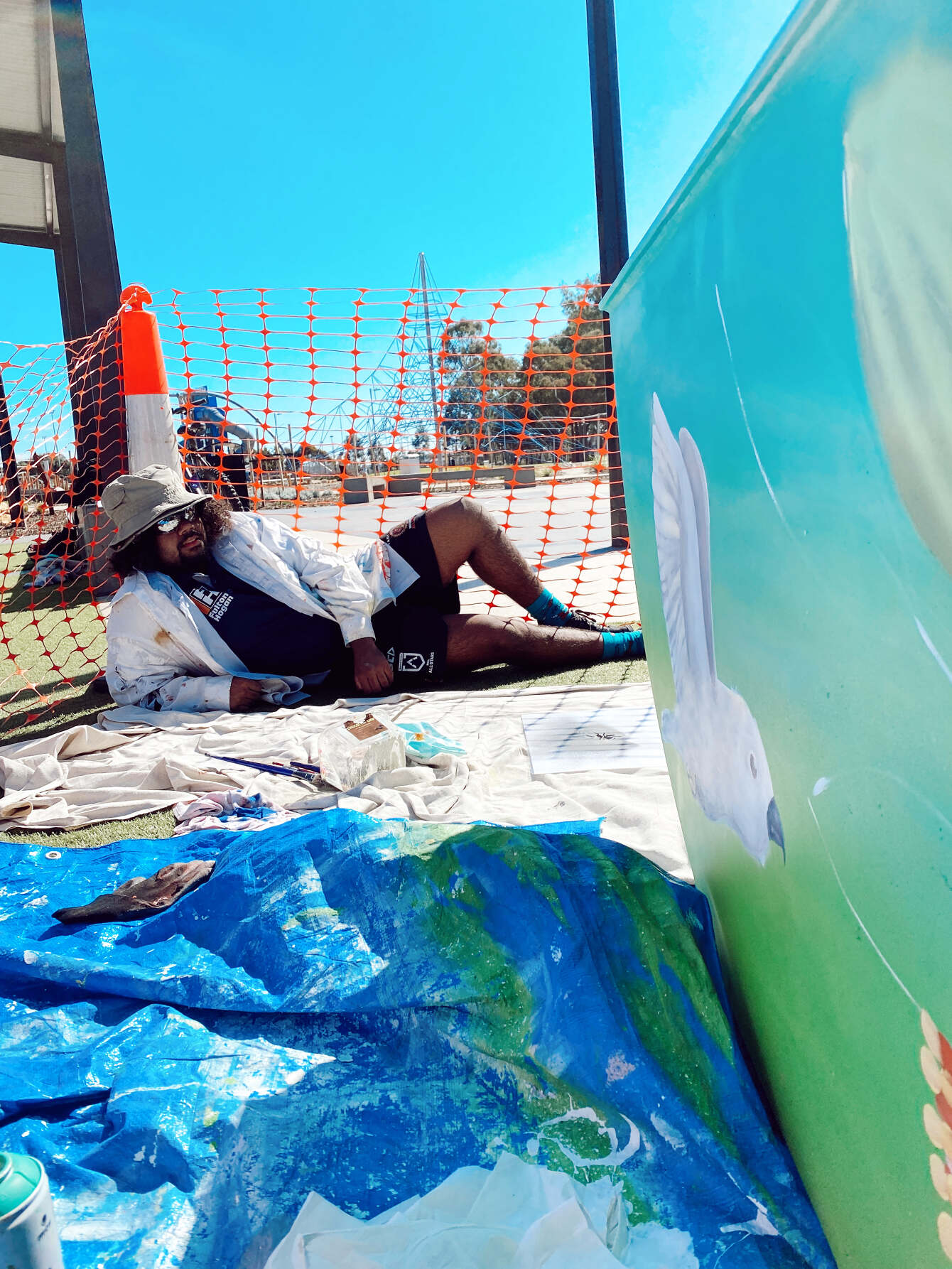 Seaton HS Indigenous Mural Nicky Create Mural Artist Adelaide