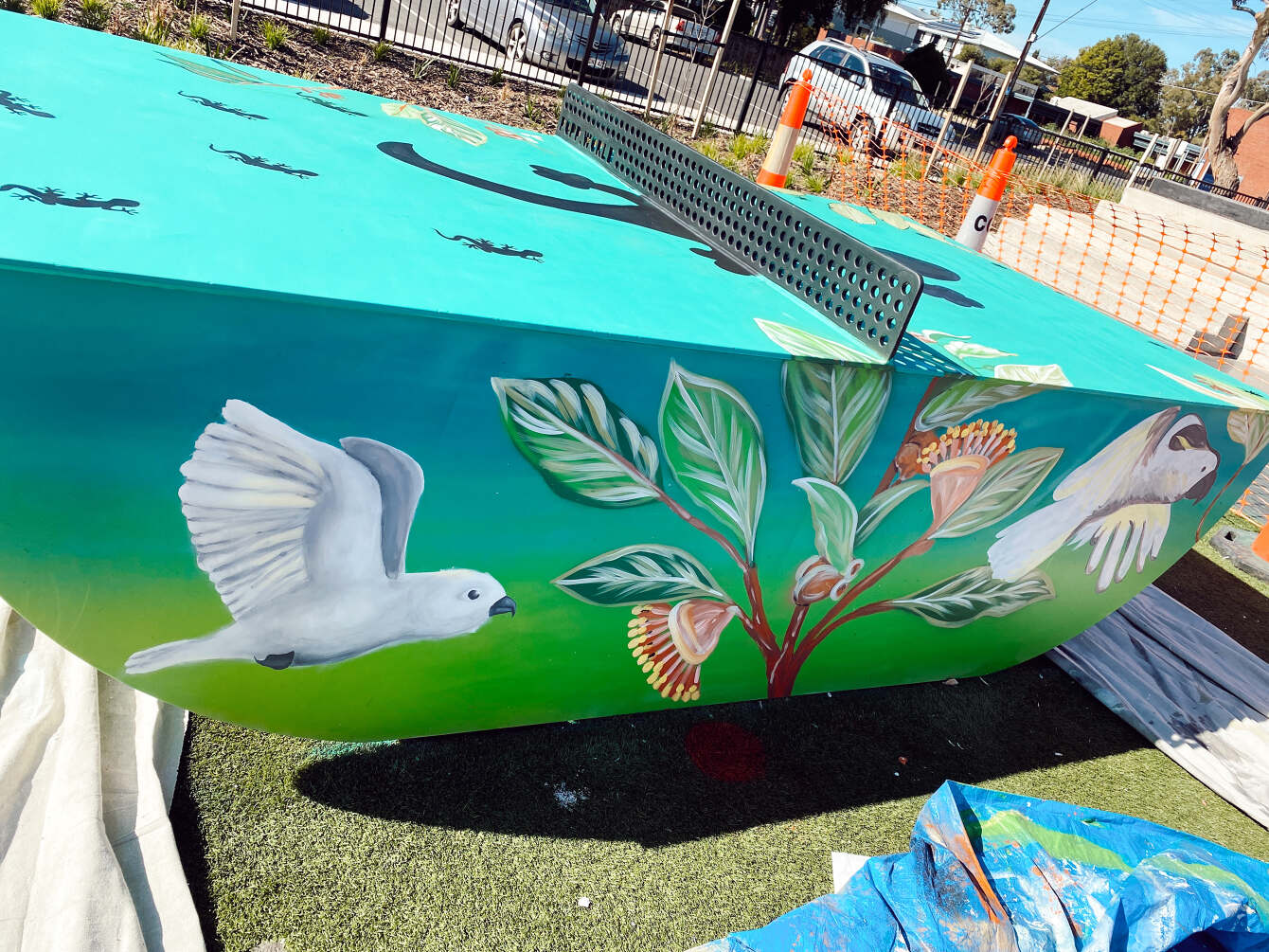 Seaton HS Indigenous Mural Nicky Create Mural Artist Adelaide