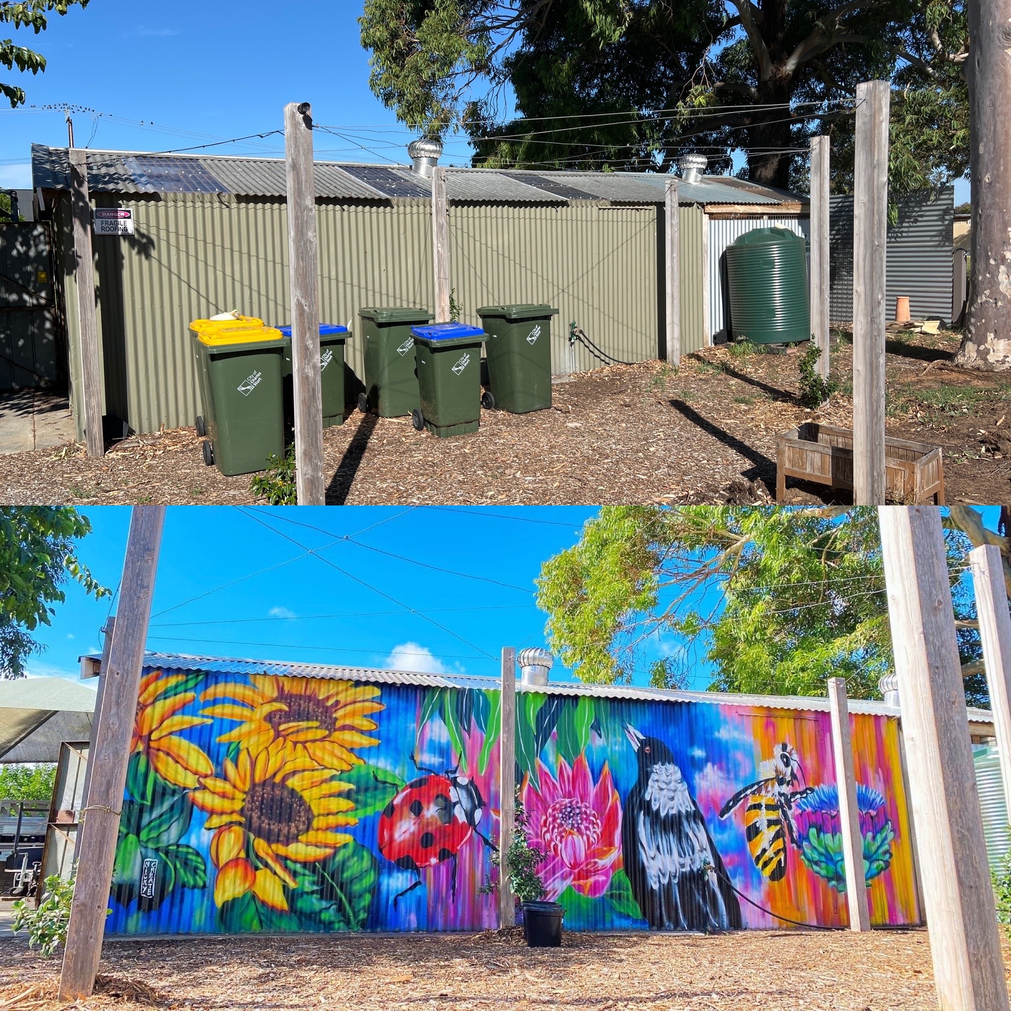Community Garden Nicky Create Mural Artist Adelaide