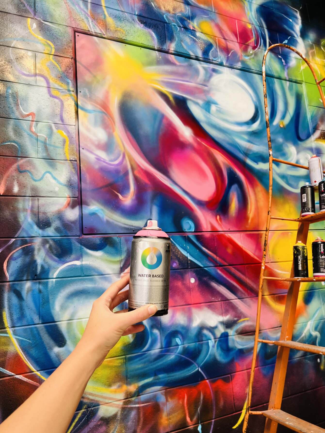 Abstract Mural Nicky Create Mural Artist Adelaide