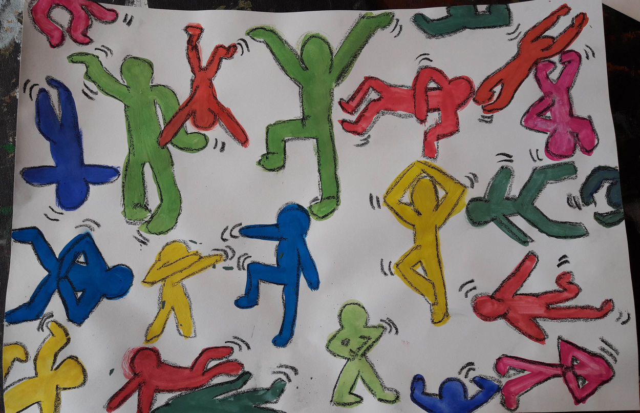 à la manière de Keith Haring - Clémence Pénicaud