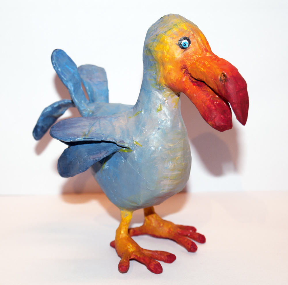 Dodo Bird Artitude Papier Mache by Adriana Tanfara