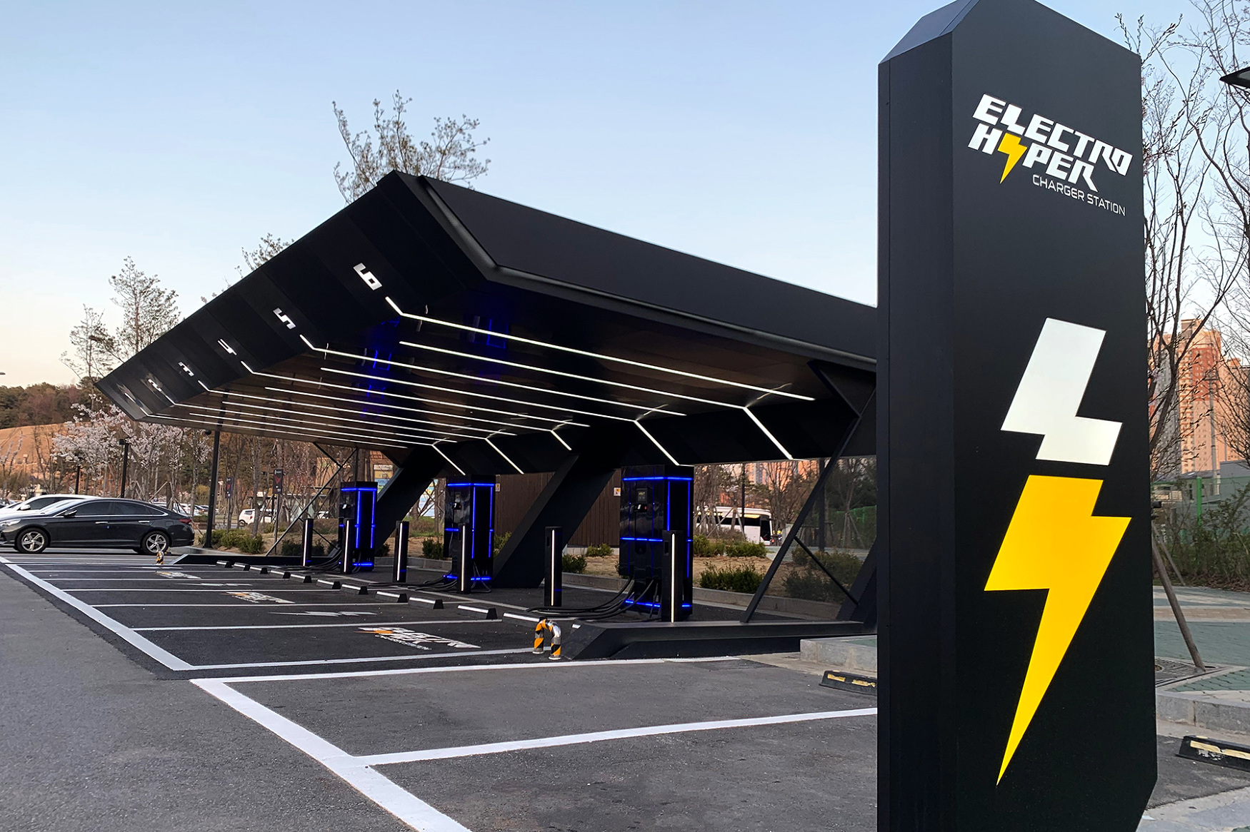 Electro Hyper Charger Station brand identity design studio d note