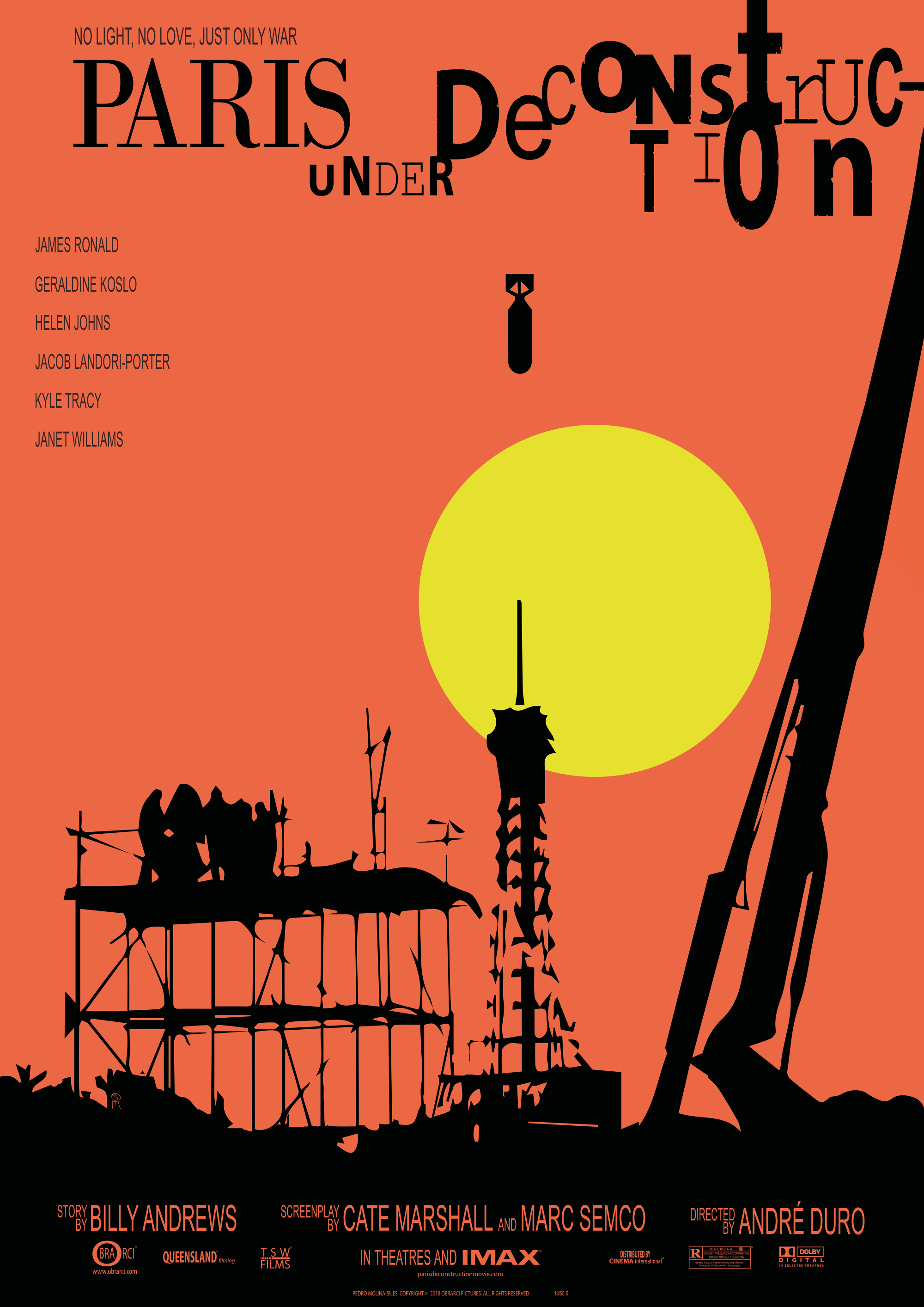 Paris under deconstruction - NO-MOVIE POSTERS © pedro molina-siles