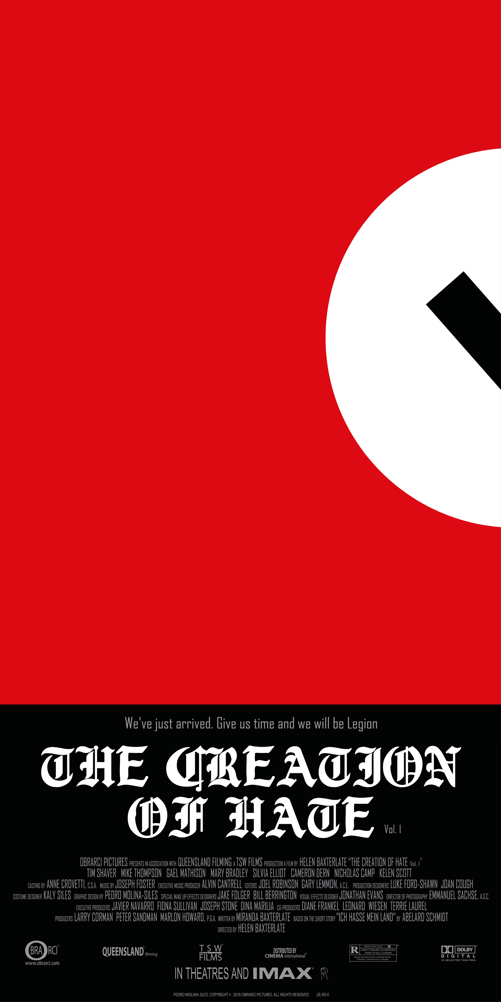 The creation of hate. Vol. I - NO-MOVIE POSTERS © pedro molina-siles