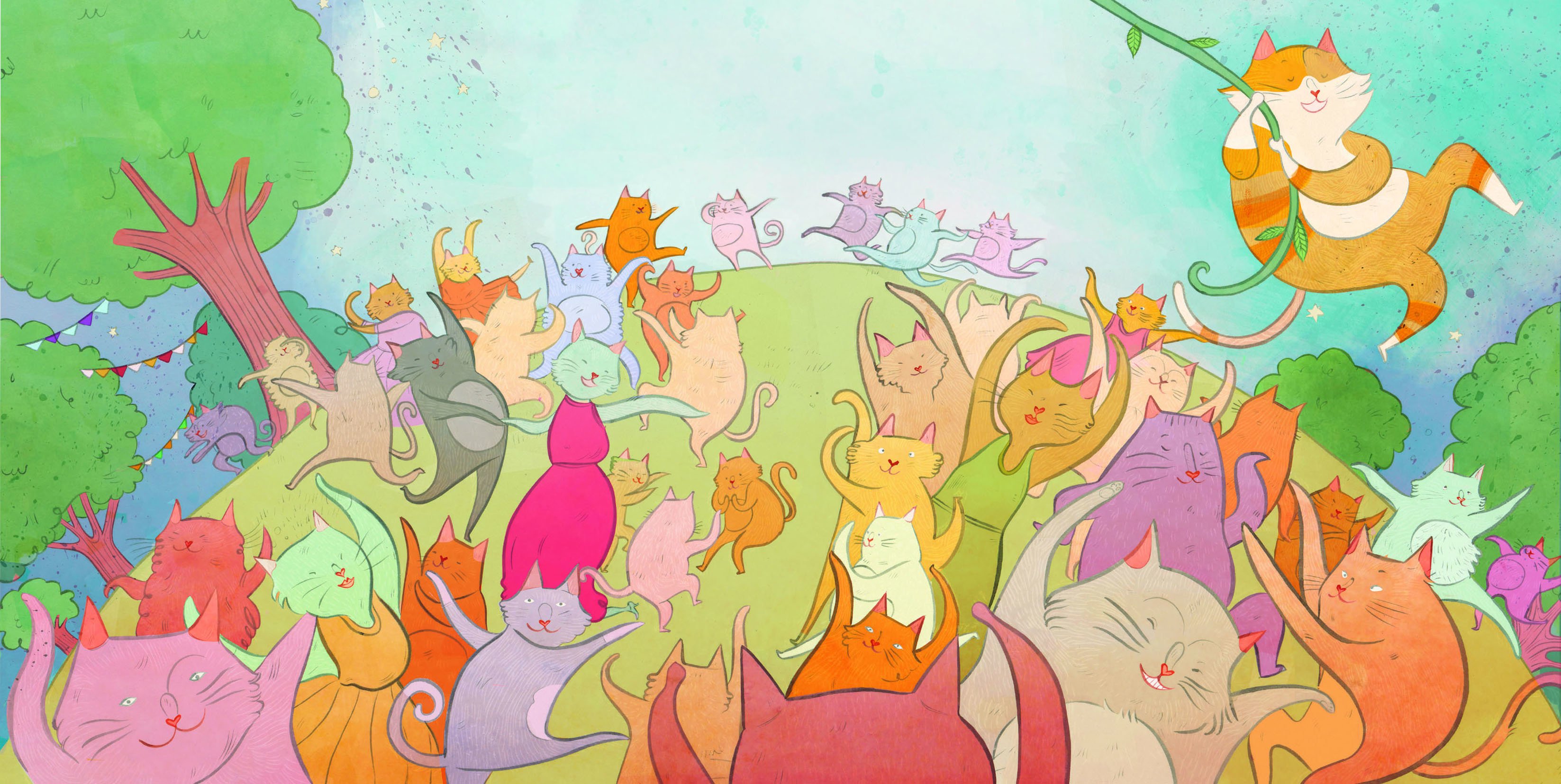 The Tip Tap Dancing Cat Joanna Boyle Art