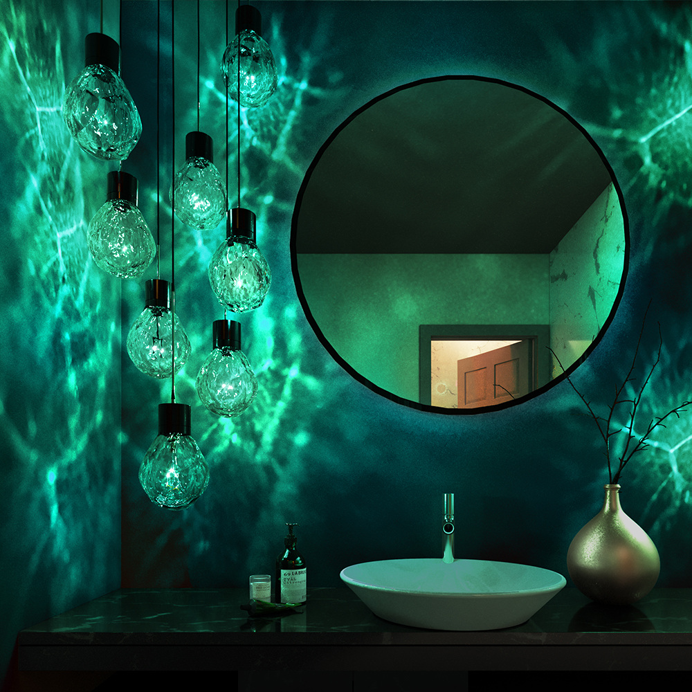 Bathroom caustics Catherine Price Illustration