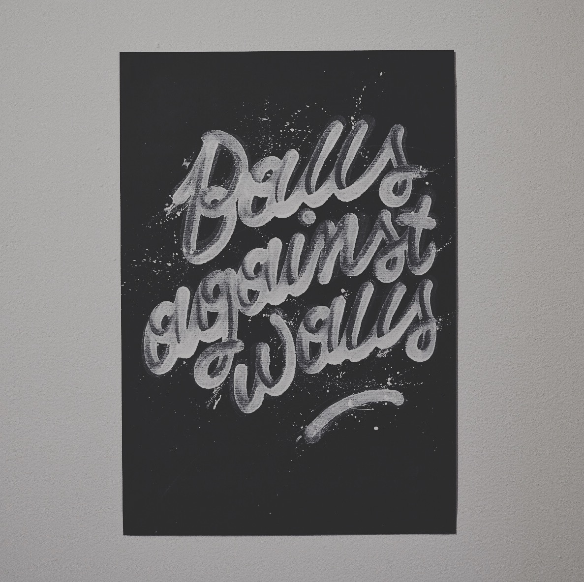 Balls against walls Colomo Sign Painter Letterschilder
