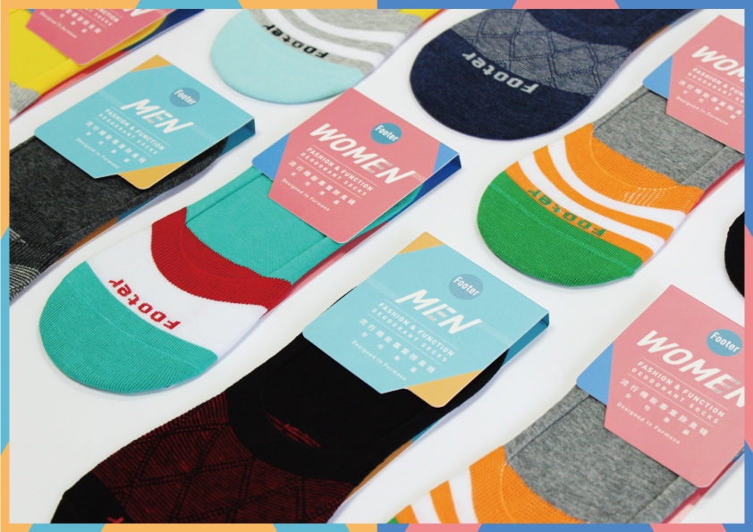 footer socks packaging design formake design