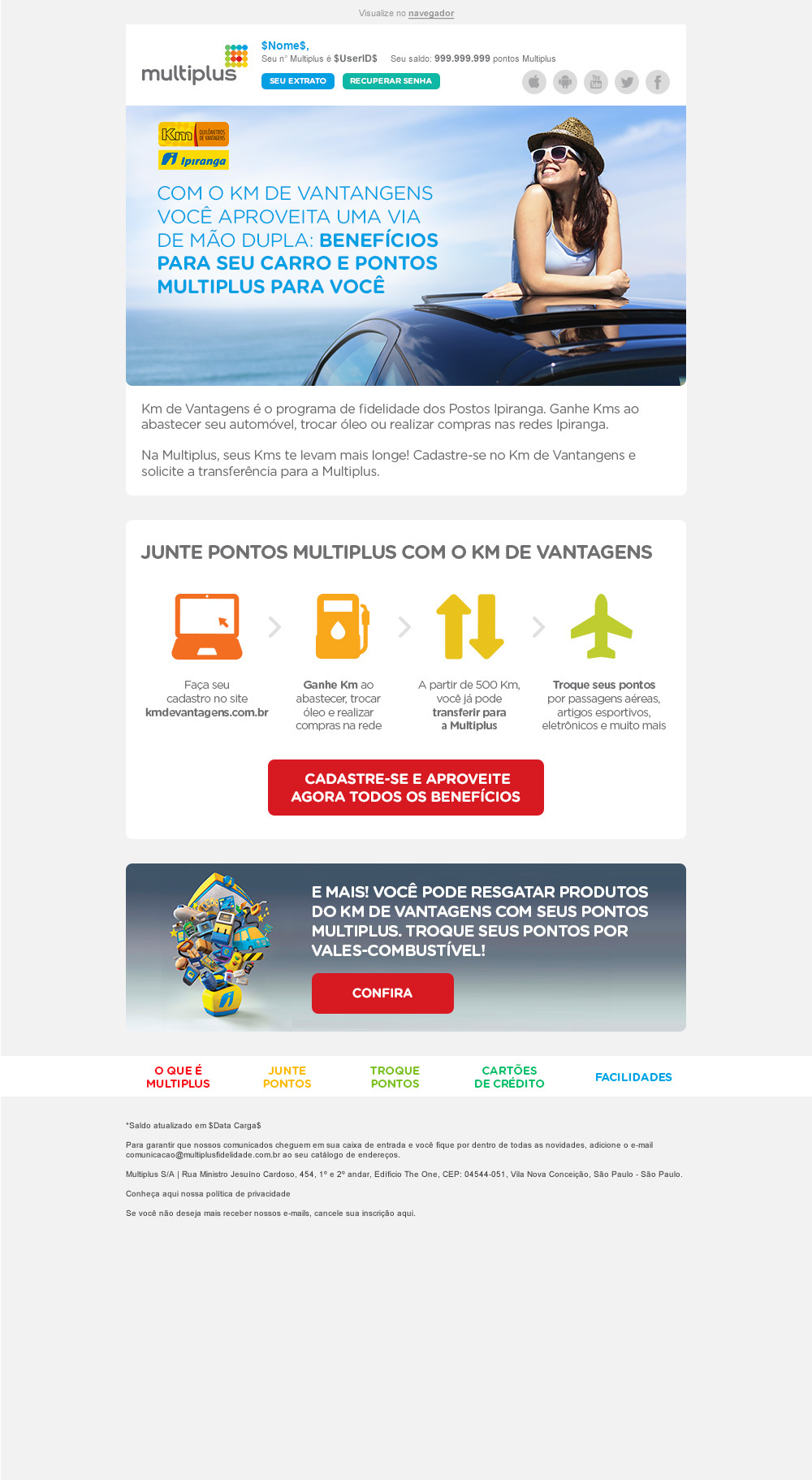 multiplus troque seus pontos netshoes
