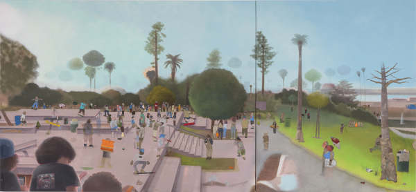 A Saturday Afternoon at Hollenbeck Park - Michael Alvarez Art