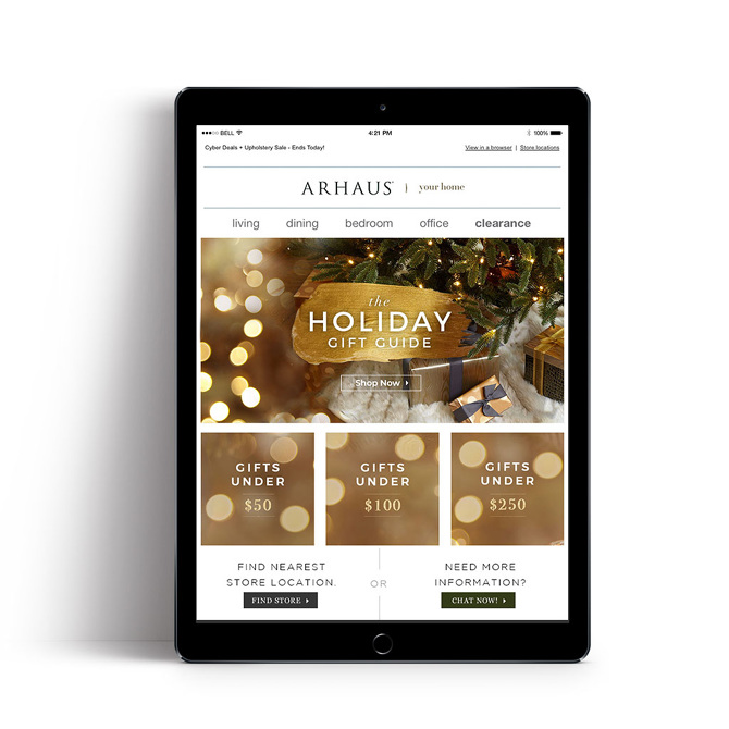 Arhaus Landing Page Ng Design