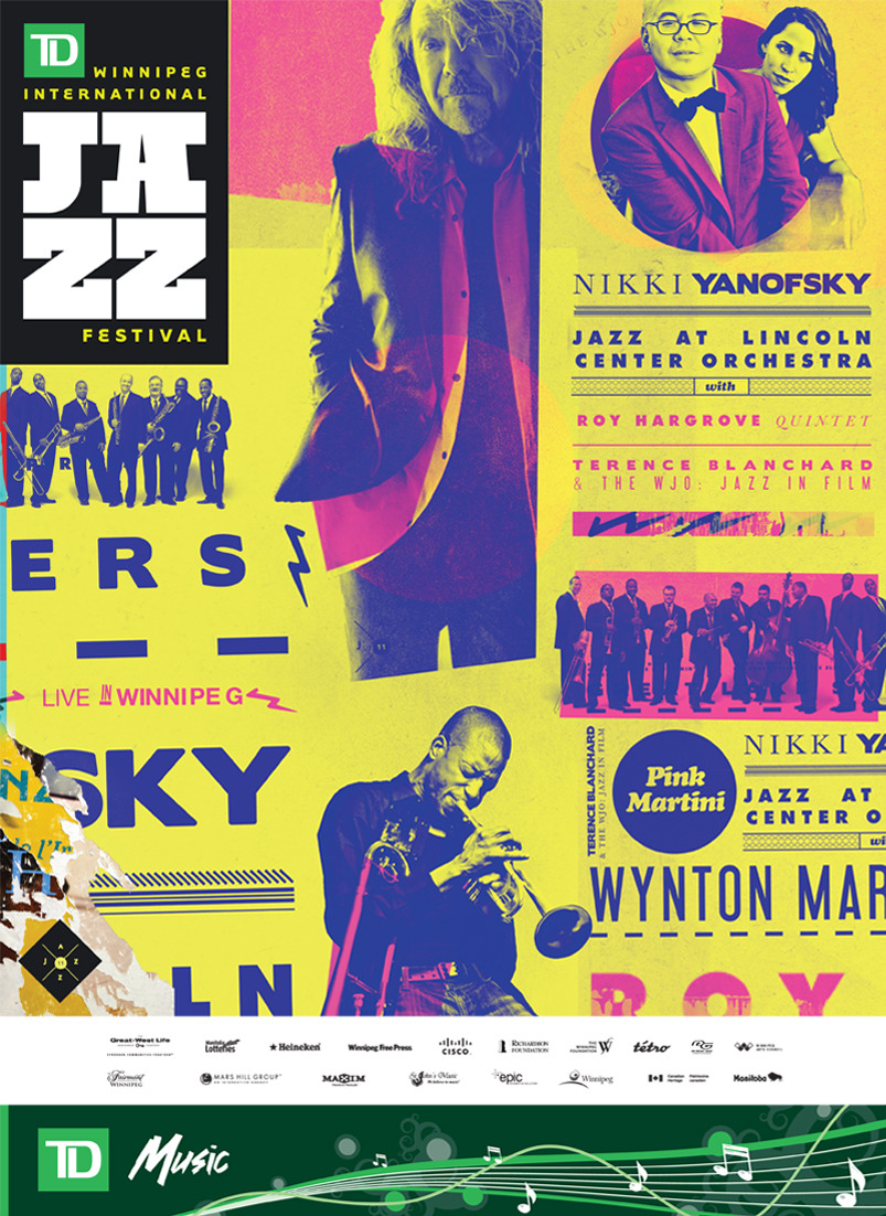 International Winnipeg Jazz Festival Robbie Rurak Graphic Design