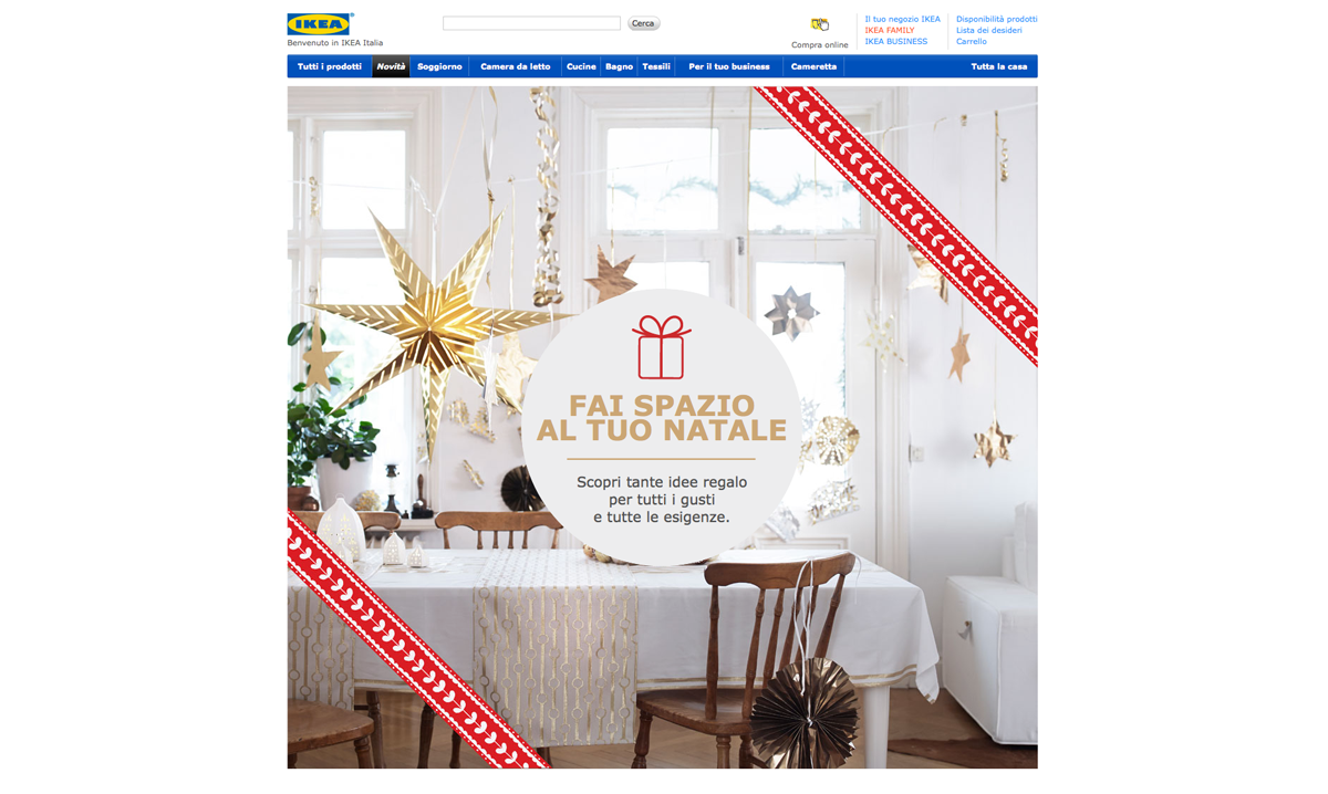 Ikea Gift Ideas Landing Page Xmas 2014 Auge Headquarter