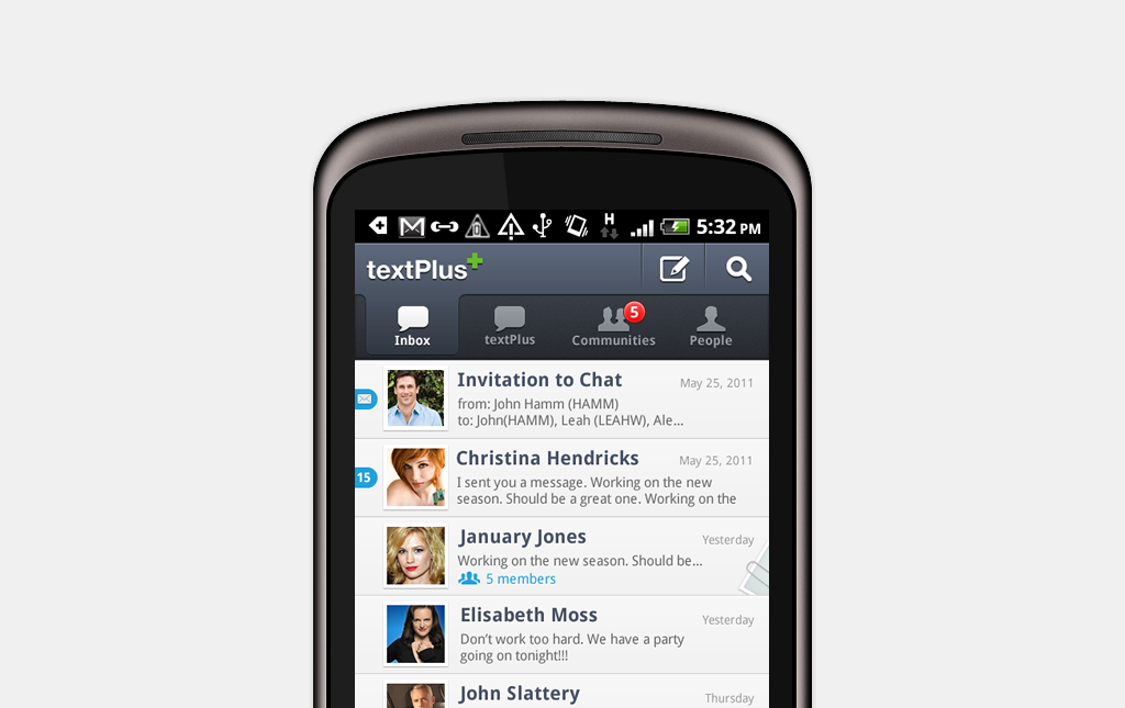textPlus App - Henry Moran