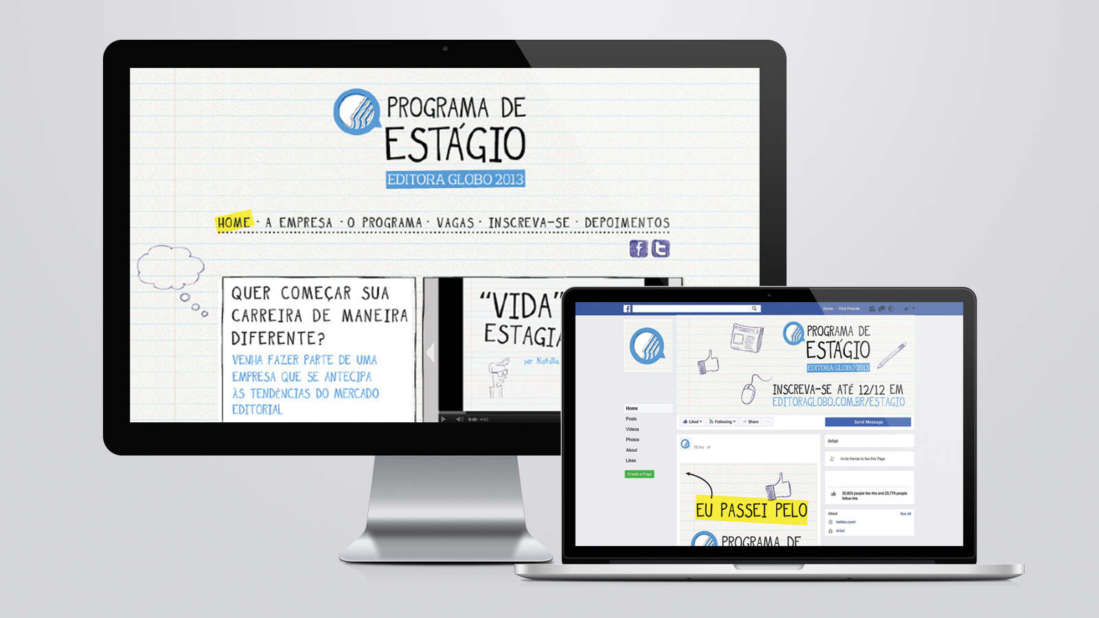 Visual identity for Globo Internship Program - natália durães . graphic ...