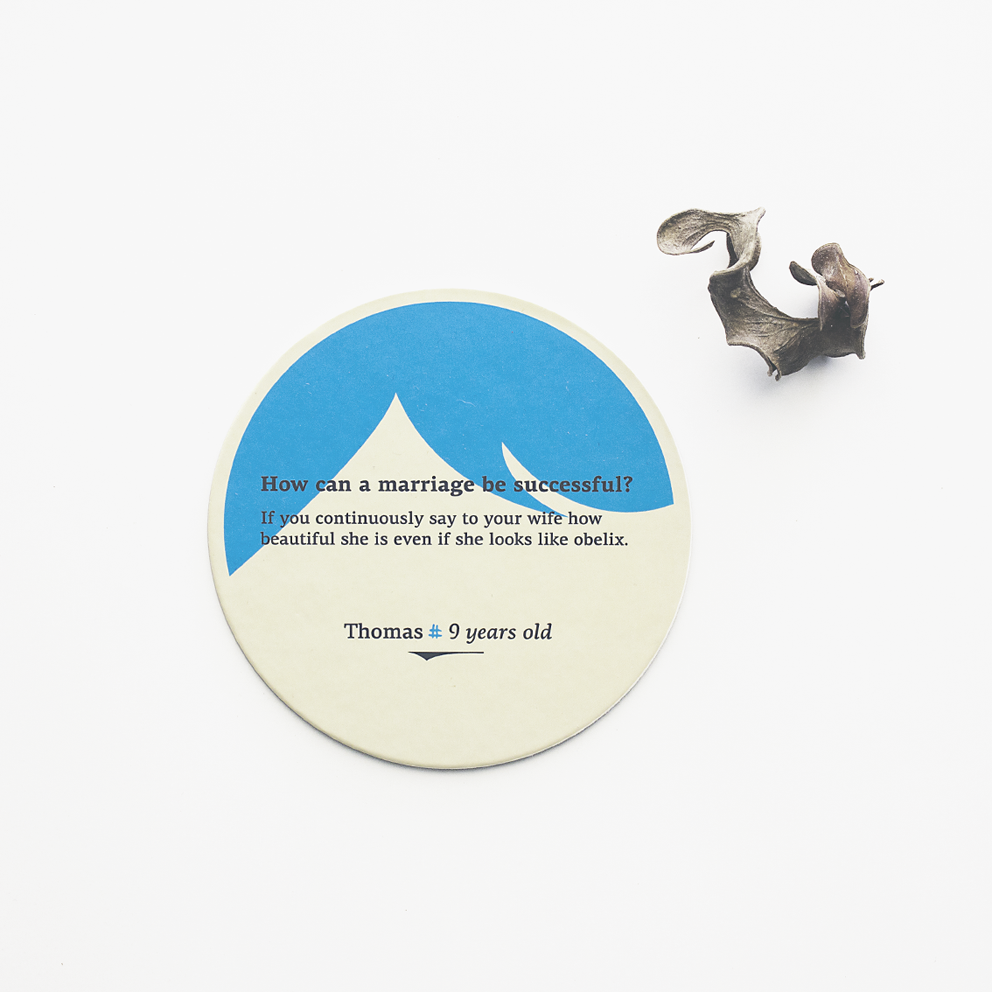 Kids always know... Paper Coasters sa.gr