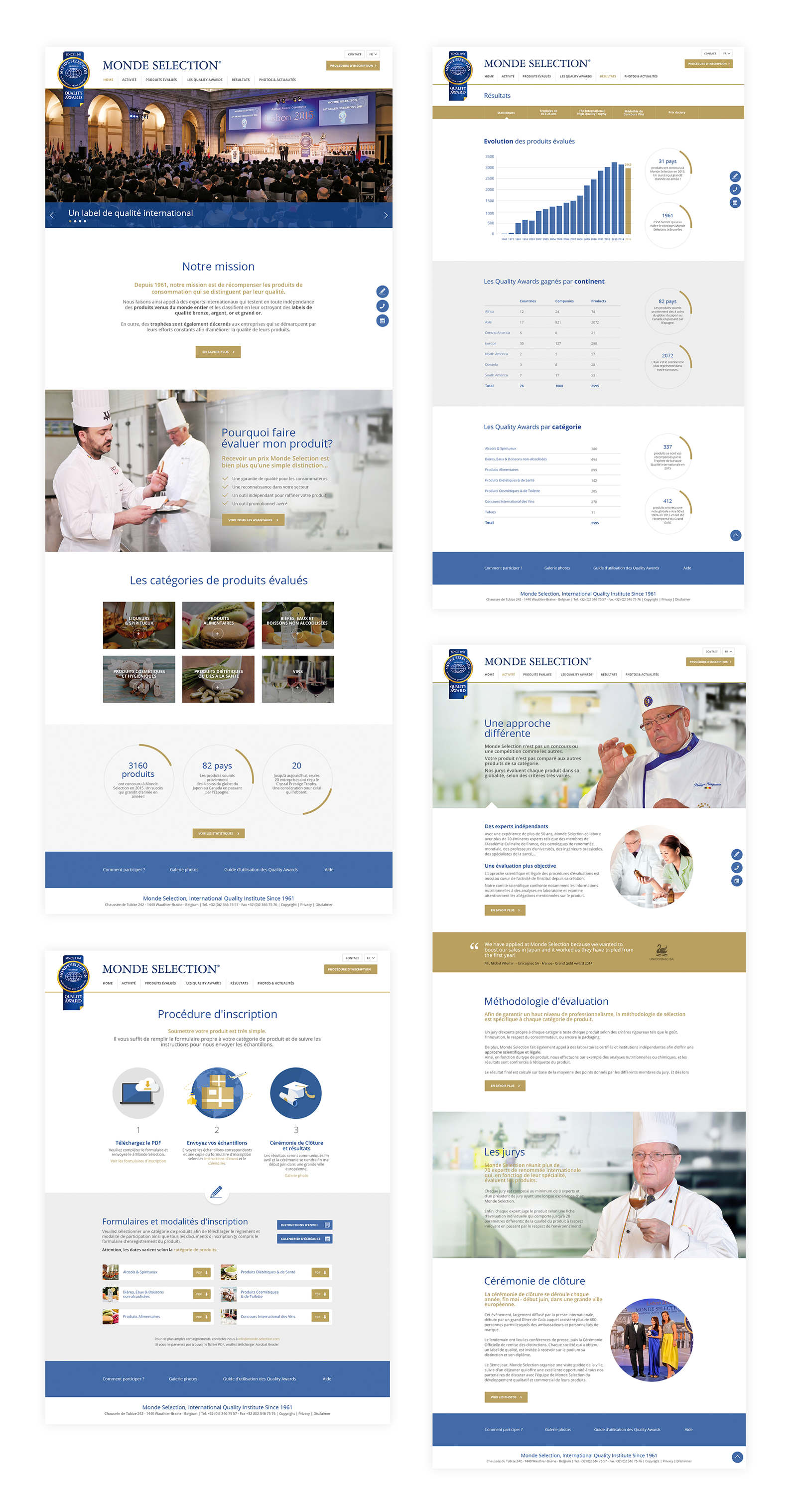 Website - Monde Selection - Gaëlle Spreutels - Graphic & Web designer based  in Brussels.
