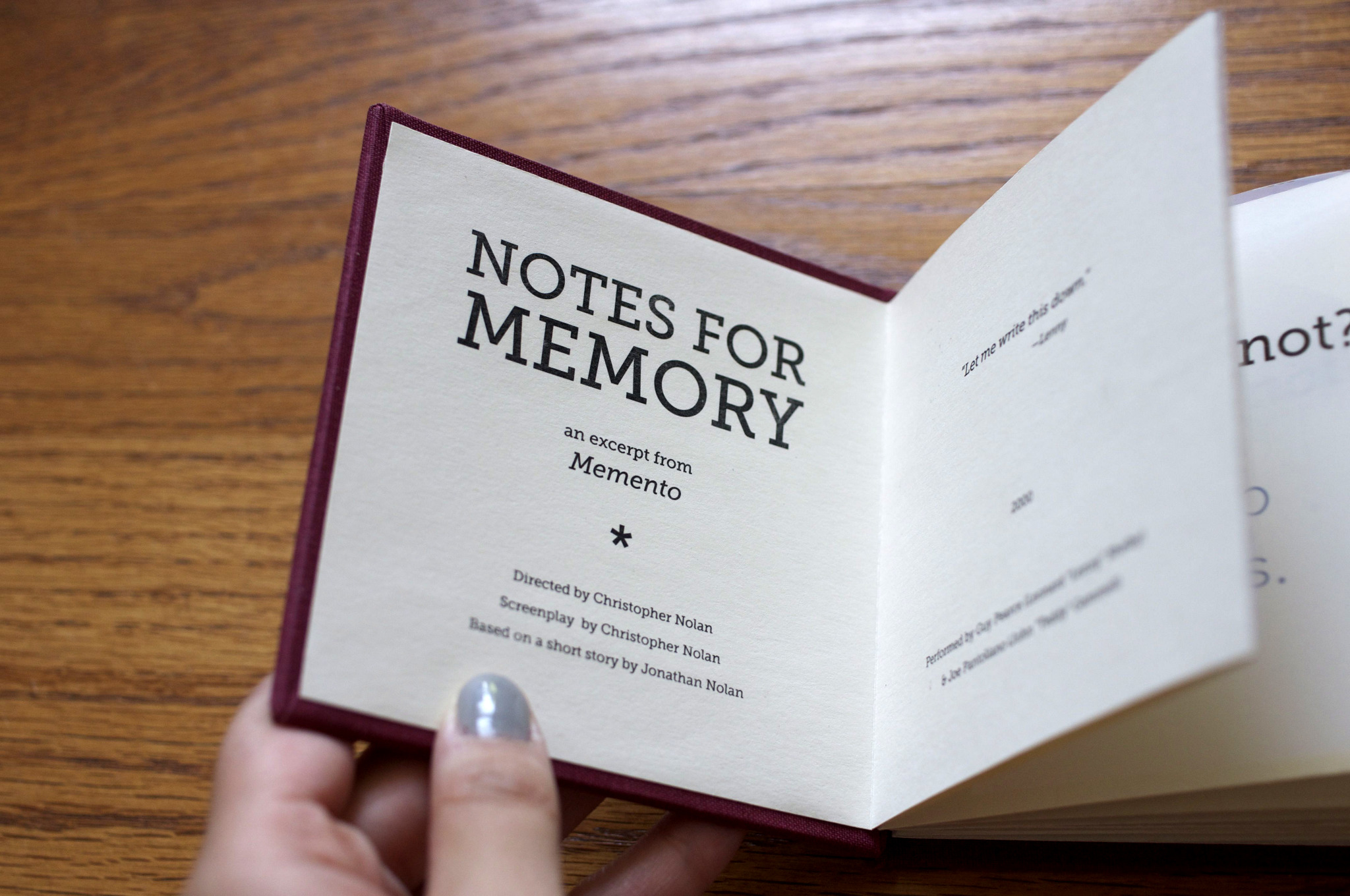 Accordion book Sarah Chou