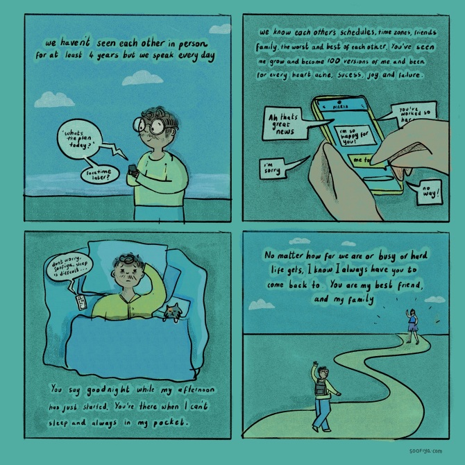 Long distance friendship - Soofiya