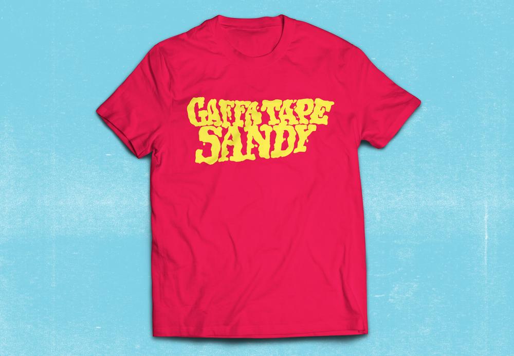 Gaffa Tape Sandy Things on Fire Graphic Illustration and Design