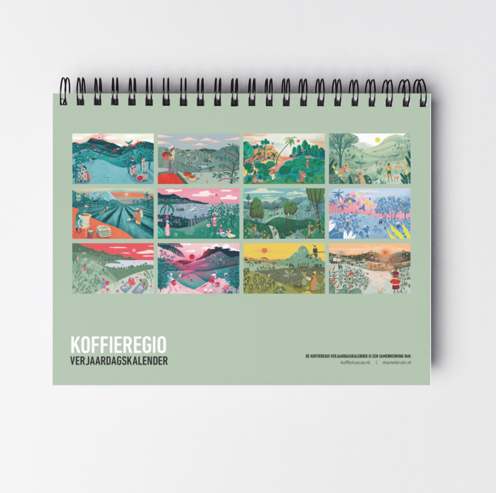 COFFEE REGION BIRTHDAY CALENDAR Studio Maren Bruin Graphic Design COFFEE REGION BIRTHDAY CALENDAR Studio Maren Bruin Graphic Design