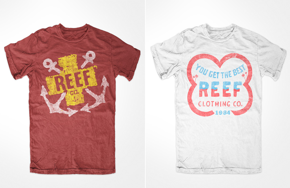 Reef Block Mens Tee - Charcoal | SurfStitch