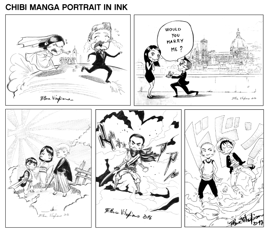 You As A Manga Character Manga Portraits Elenavitagliano