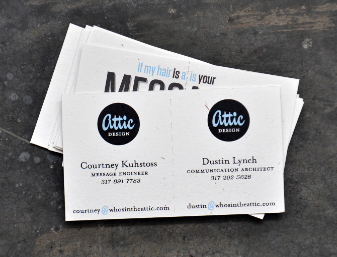 Perforated Business Card - Attic Design Collective