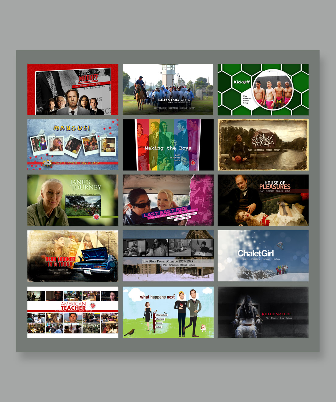 DVD Menu Sets Michelle A. Haga