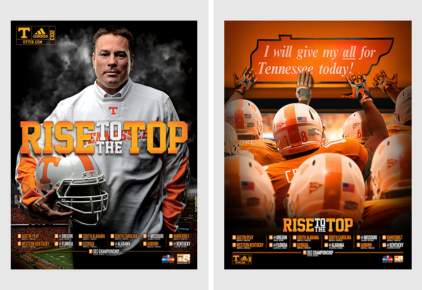 University of tennessee athletic department brian feeney art director