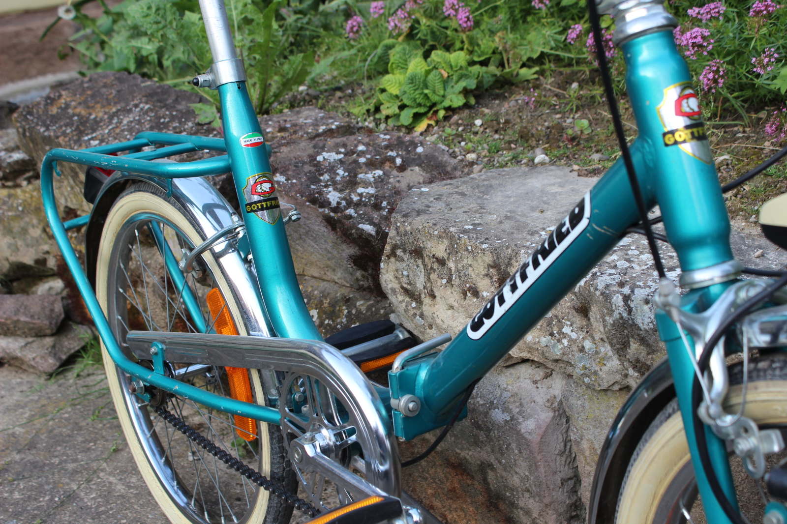 Autocollant Vintage Rouge/orange Gottfried Pour Vélo - Sticker Rétro - Fabriqué En France