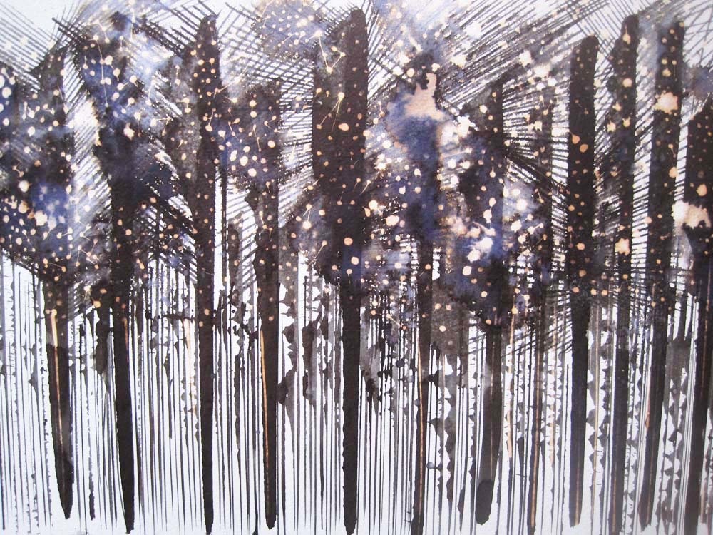 Black and White - Illustrating Rain