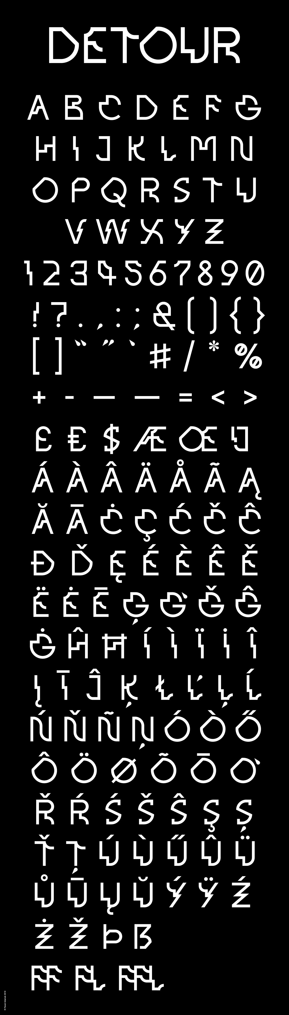 Detour Font - Paweł Adamek Graphic Design