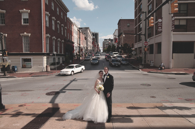 Bride in golden field