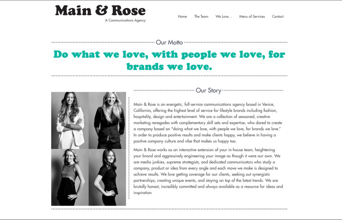 MAIN & ROSE - rachel olsen