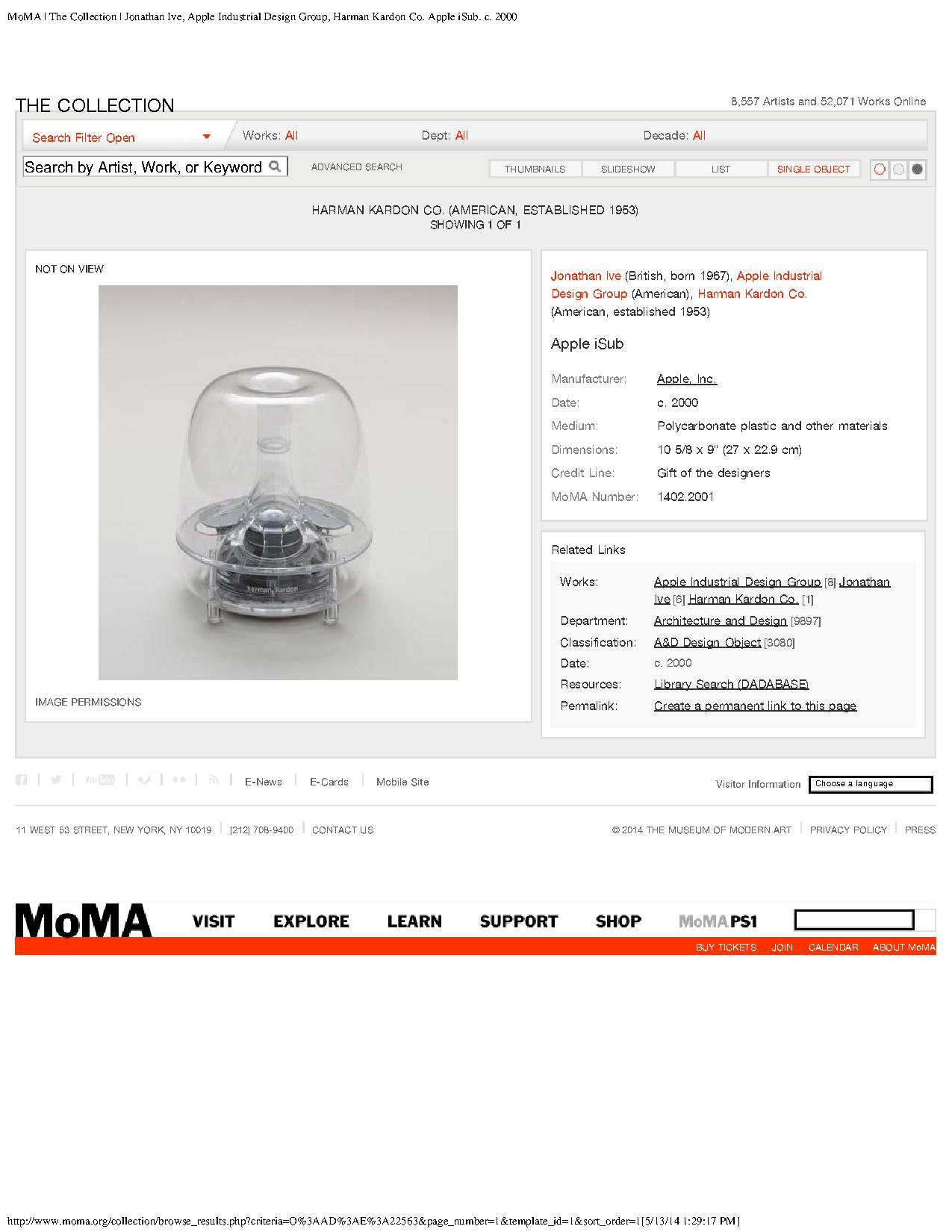 harman kardon museum of modern art