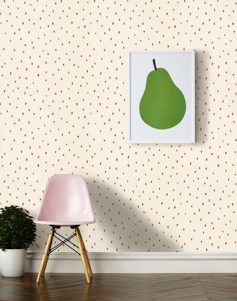 Hygge & West Wallpaper - Strawberries - Emily Isabella