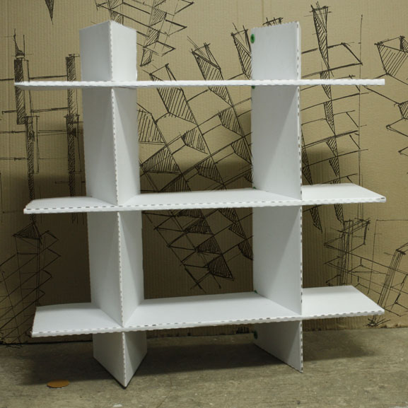 corrugated modular shelving - ranadesign