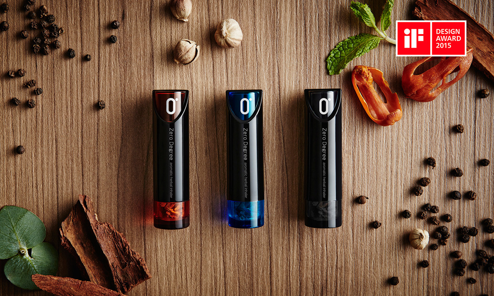 Zero Degree Aromatic Herbal Inhaler Sketch Design // Singapore, 3D