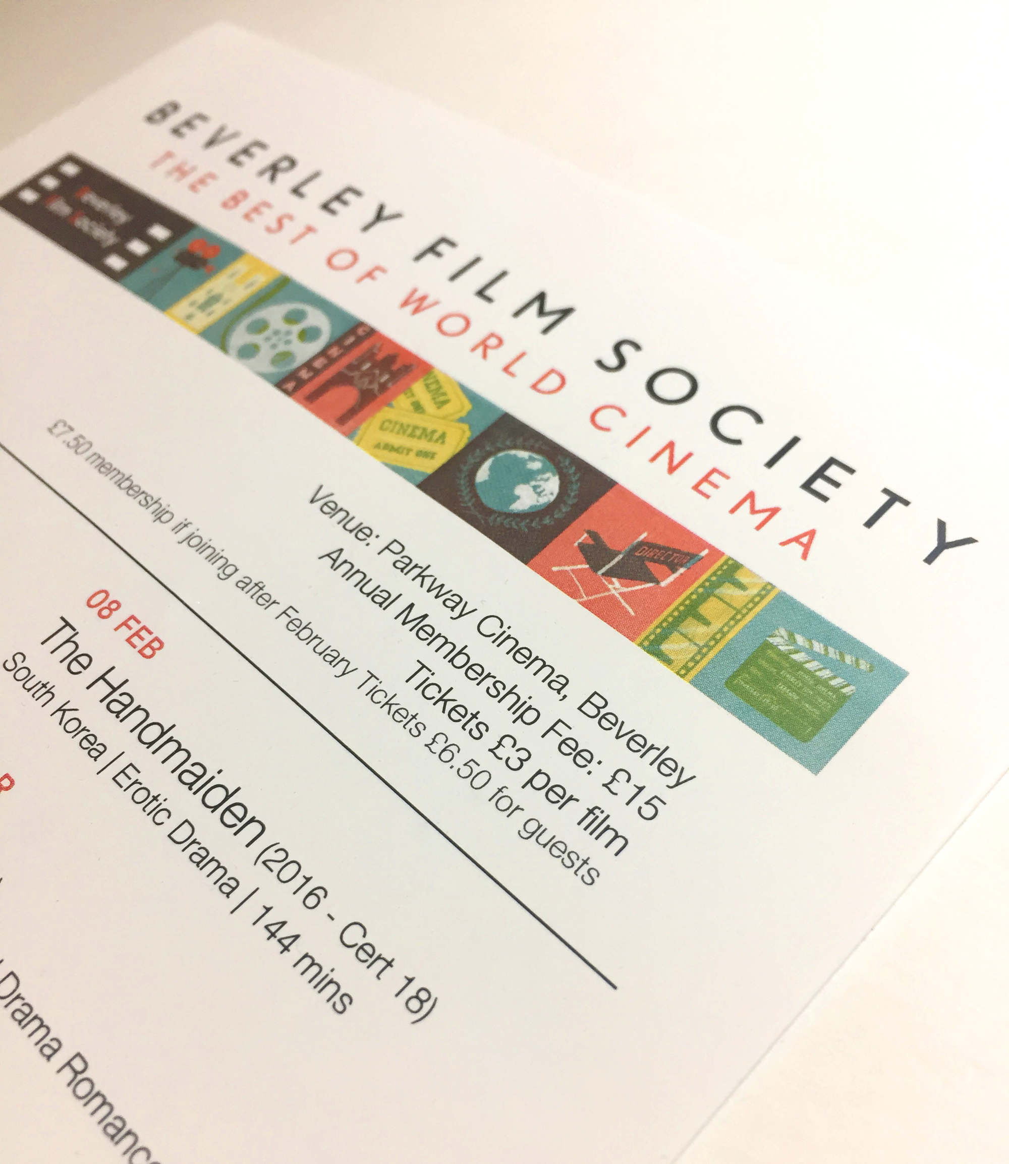 Beverley Film Society Rachael Horner Illustration