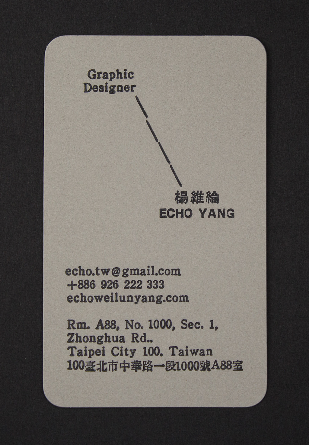 My Name Cards x2 - Echo Yang