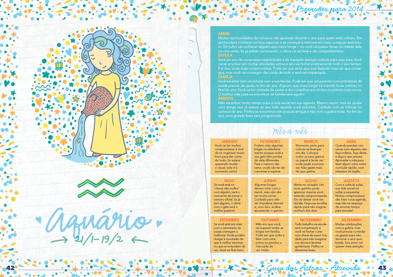 ATREVIDA - Guia dos Astros 2014 - Portifolio Felipe de Oliveira, image size:1250x880