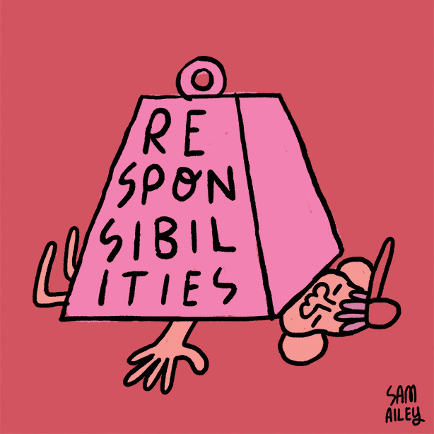 the crushing weight of adulthood Sam Ailey