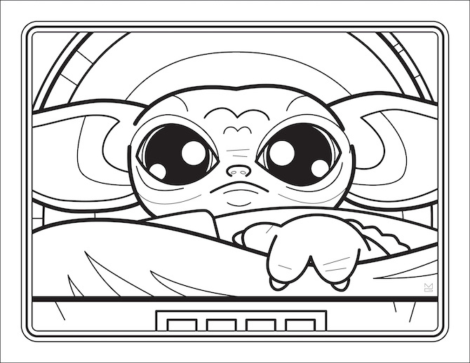 100 Baby Yoda Coloring Pages Cute  HD