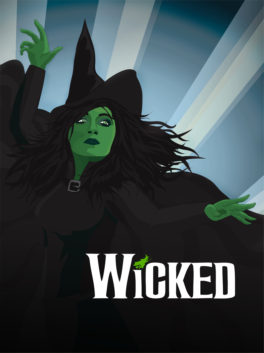 Wicked Promotional Poster Corey Hillman Design